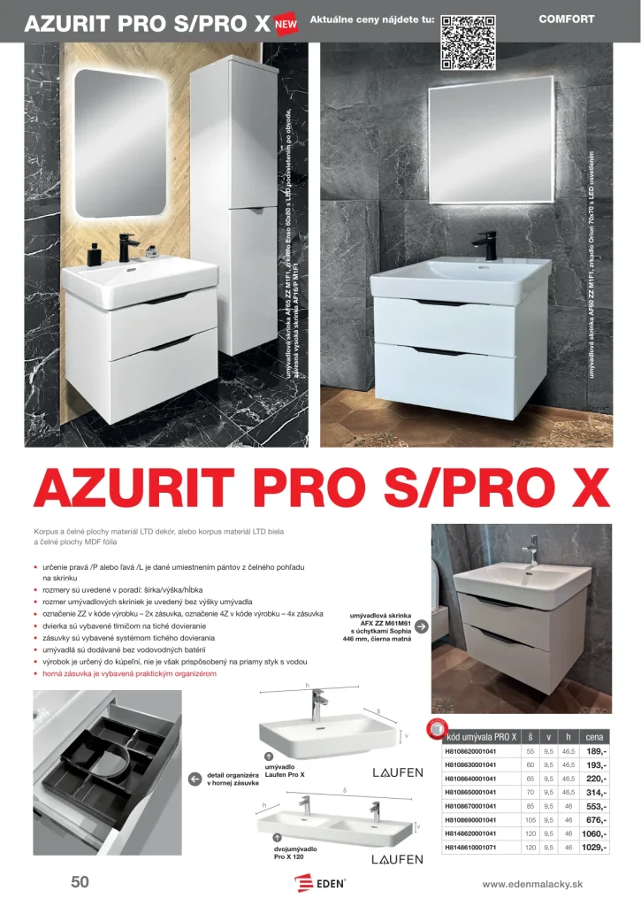 Katalóg série AZURIT PRO S / PRO X – strana 1