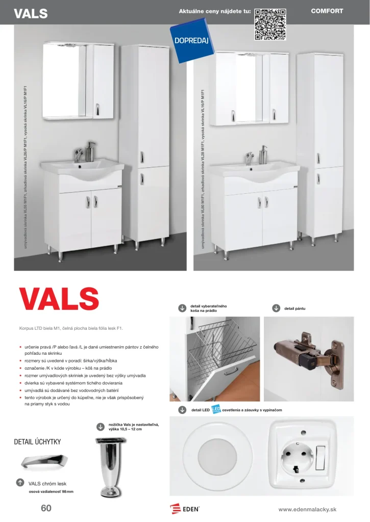 Katalóg série VALS – strana 1