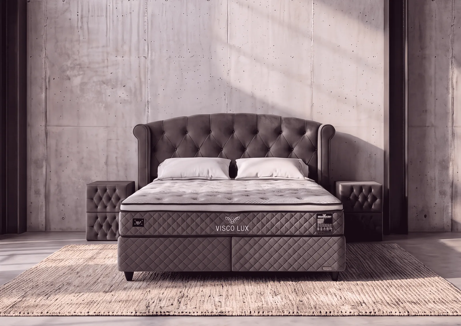 Posteľ ROYAL Visco Lux Grey
